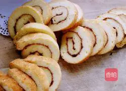 Illustration of how to make cake roll cheese mousse (six inches) 3