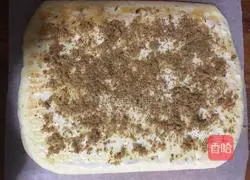 Illustration of how to make meat floss rolls 13