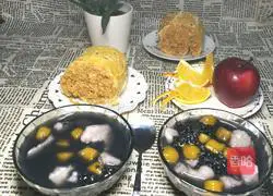 Illustration of how to make meat floss rolls 1