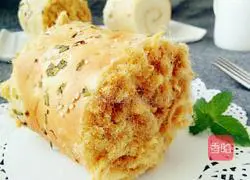 Illustration of how to make meat floss rolls 13