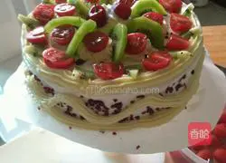 Illustration of how to make fruit (bread) cake 9