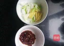 Illustration of twice-cooked pork and stir-fried vegetables 1