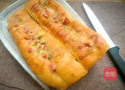 Ham sausage and scallion bread Practice illustration 7