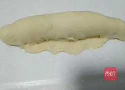 Illustration of how to make green onion cheese bread (pork floss stuffing) 9