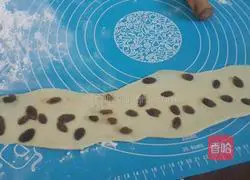 Illustration of making bean paste bread/raisin bread 17