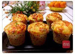 Illustration of how to make paper cup cheese bread 14