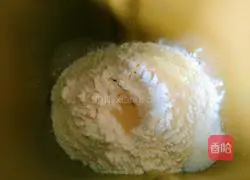 Illustration of how to make bean paste bagels 1