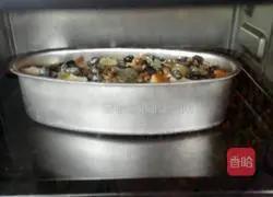 Illustration of how to make pomelo-flavored blueberry bread pudding 11