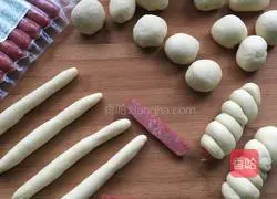 Illustration of how to make ham bread 3