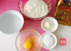 Illustration of how to make bean paste bagels 1