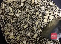 Illustration of making handmade sesame candy 1