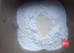 Bacon, cheese and meat floss bread Illustration of how to make strips 1