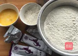 Illustration of how to make ham bread 1