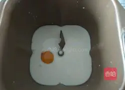 Illustration of how to make bean paste bread 1