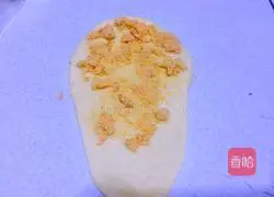 Illustration of how to make ham and cheese bread 8