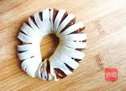 Illustration of how to make bean paste bread 8