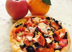Illustration 9 of how to make healthy vegetable pizza in a pan