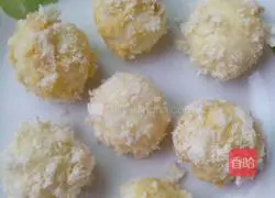 Illustration of how to make bread crumb rice balls 6