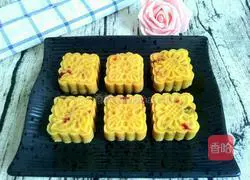 Cranberry Mung Bean Mooncake Recipe Illustration 15