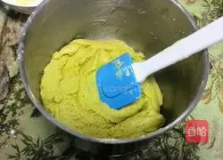 Illustration of how to make matcha milk cookies 10