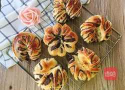 Illustration of making bean paste bread 19