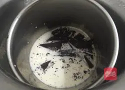 Illustration of how to make chocolate mousse 1