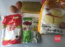 Illustration of how to make cranberry cookies 1