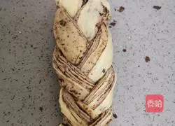 Illustration of how to make bean paste marble toast 20