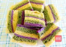 Illustration of how to make colorful hair cakes 12