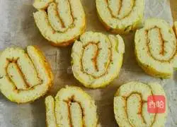 Illustration of how to make meat floss rolls 9