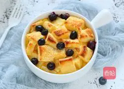 Baked Blueberry Toast Pudding Recipe Illustration 7