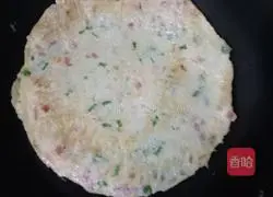 Illustration of how to make scallion pancake 6