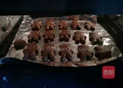 Cocoa Illustration of how to make bear biscuits 12