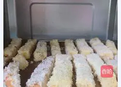 Baby food supplement coconut toast sticks Illustration of how to do it 7