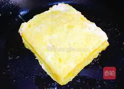 Mango yogurt Illustration of how to make fried toast 8