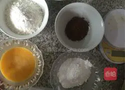 Illustration of how to make cocoa cookies 2
