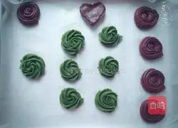 Illustration of how to make cocoa cookies and matcha cookies 8