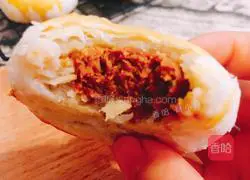 Illustration of how to make fresh meat mooncakes 23