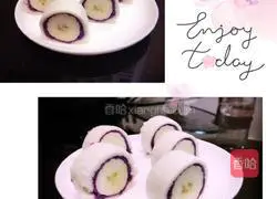 Baby Complementary Food - Purple Sweet Potato Toast Roll Recipe Illustration 5