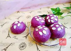 Illustration of how to make low-calorie purple potato bread 14