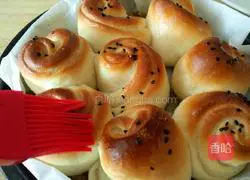 Illustration of making yogurt honey buns 13