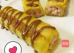 Illustration of how to make shrimp toast rolls 12