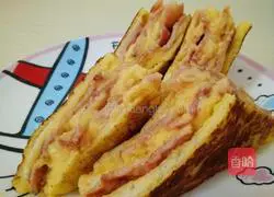 Illustration of how to make egg toast 6