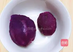 Coconut Milk Purple Sweet Potato Milk Skin Mooncake Recipe Illustration 2