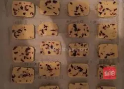 Crane Illustration of how to make plum biscuits 10