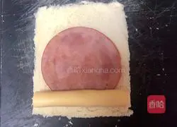 [Energy Breakfast] Toast Cheese Illustration of how to make a roll 5