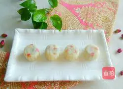 Rose Illustration of how to make snow-skin mooncakes 1