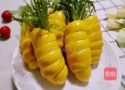 Illustration of how to make carrot bread (hand-kneaded version) 13