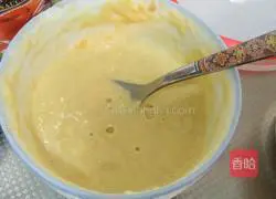 Illustration of how to make meat floss egg pancake 4