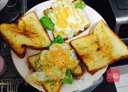 Illustration of how to turn toast into burger 1